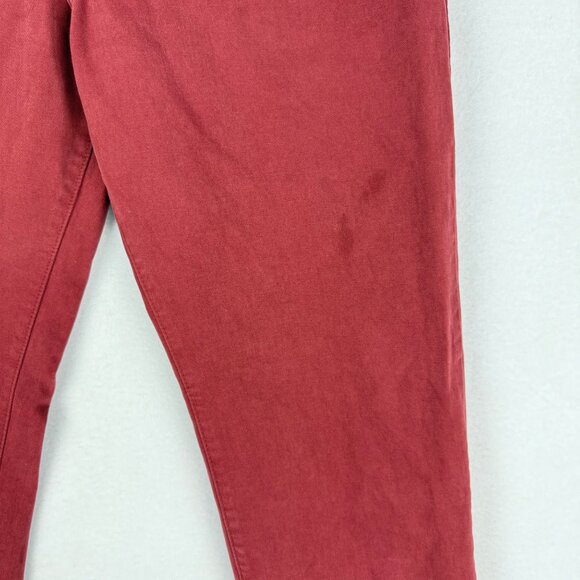 J.L. Powell Men's Classic Fit Straight Leg Cotton Red Pants Size 34L (Waist 32) - Picture 12 of 12